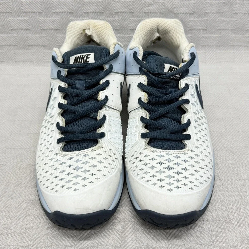 Nike‎ Air Max Cage Advantage Shoes Mens Size 6 White Tennis Cushioned 599360-144